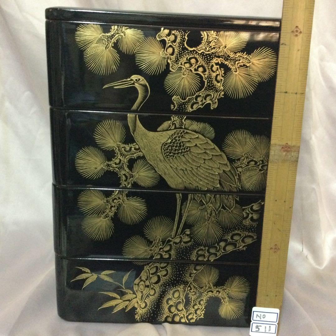 重箱本漆箱蓋2枚付きーNO511・お宝クラスの最高品物です。