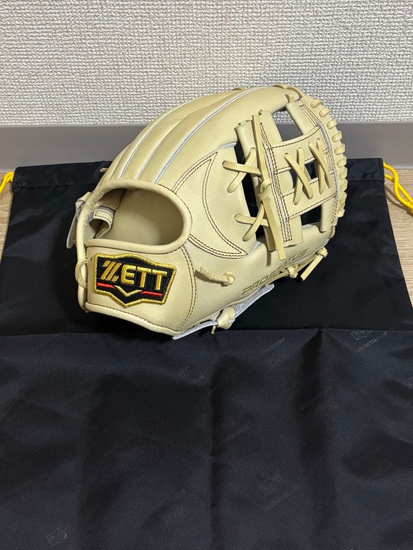 《流行色》ZETT プロステイタス　軟式内野手用グローブ　今宮健太モデル
