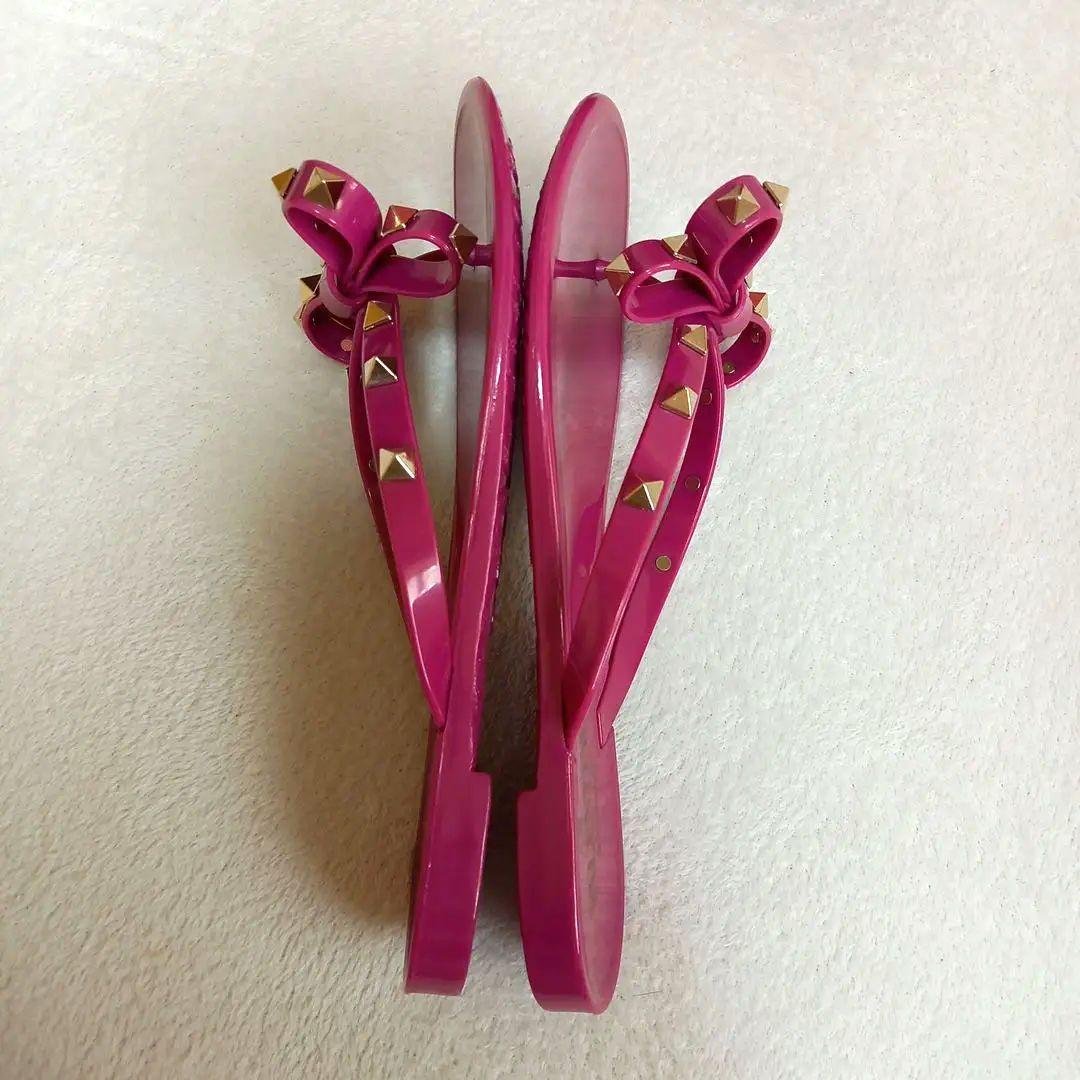 VALENTINO ヴァレンティノ ロックスタッズ ラバー トングサンダル 37