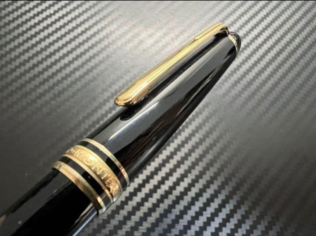 美品 モンブラン 万年筆 144 M ブラック 全金 14金ペン先