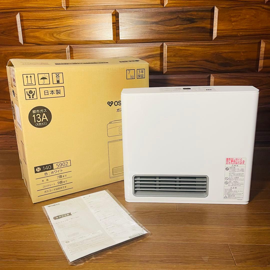 新品未使用 大阪ガス 都市ガス 13A ガスファンヒーター 140-5902