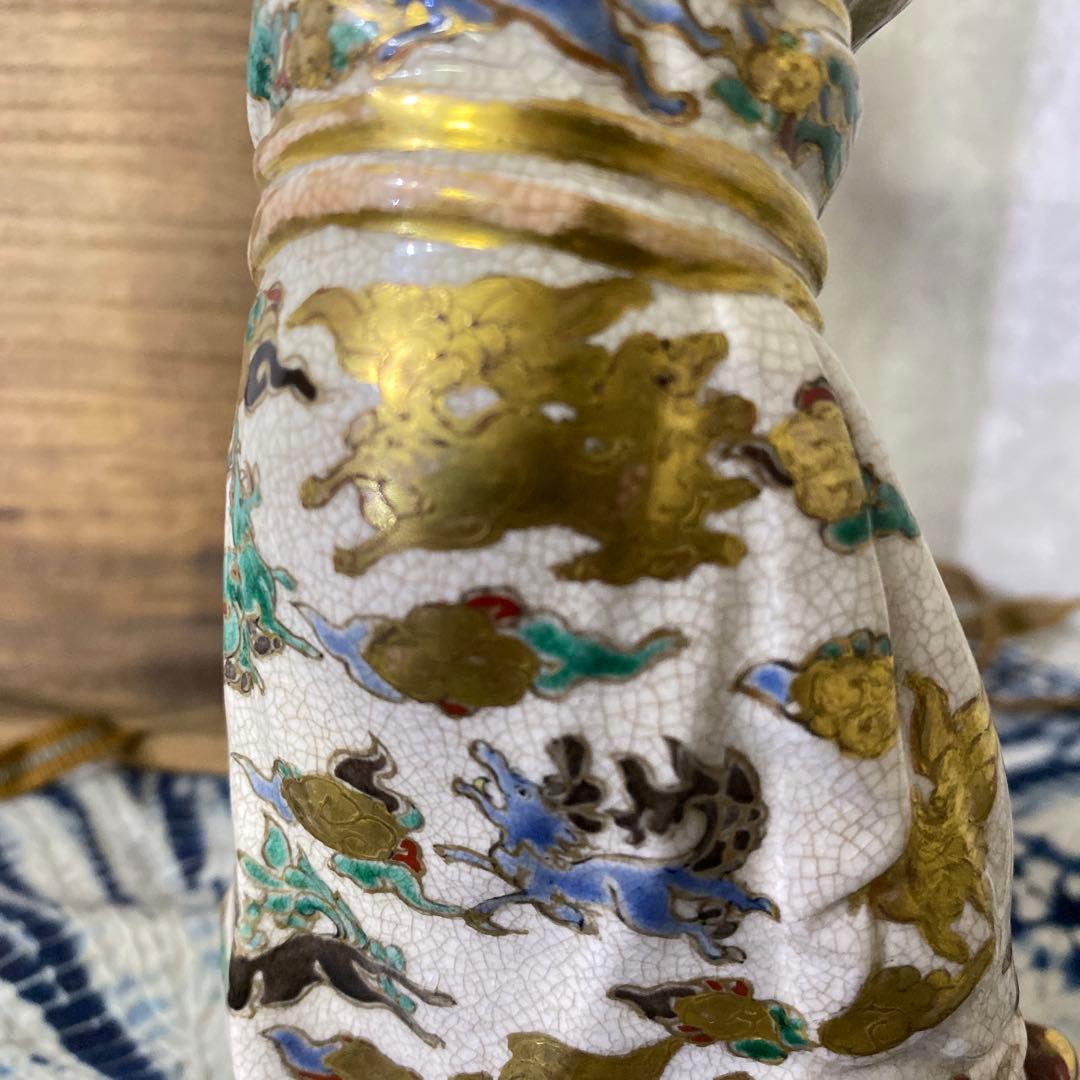 薩摩焼　唐子人形　古薩摩　里帰り品