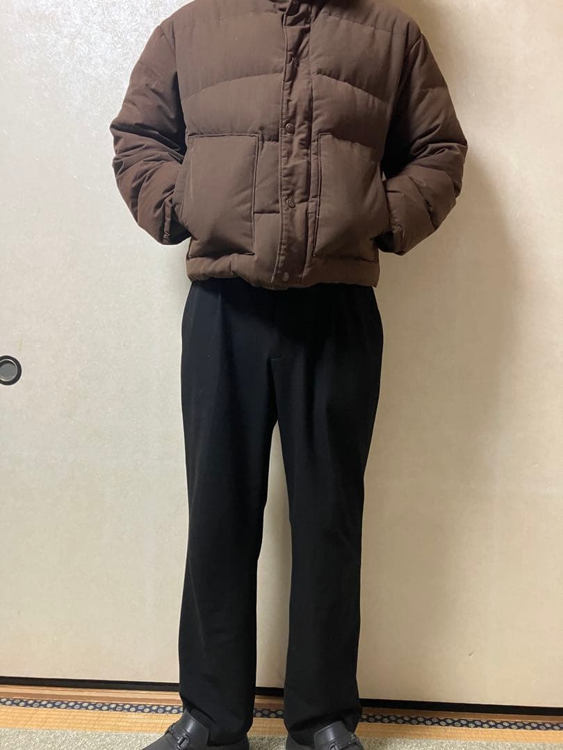 80s90s Schott ダウンジャケット 短丈 ブラウン M ヌプシ