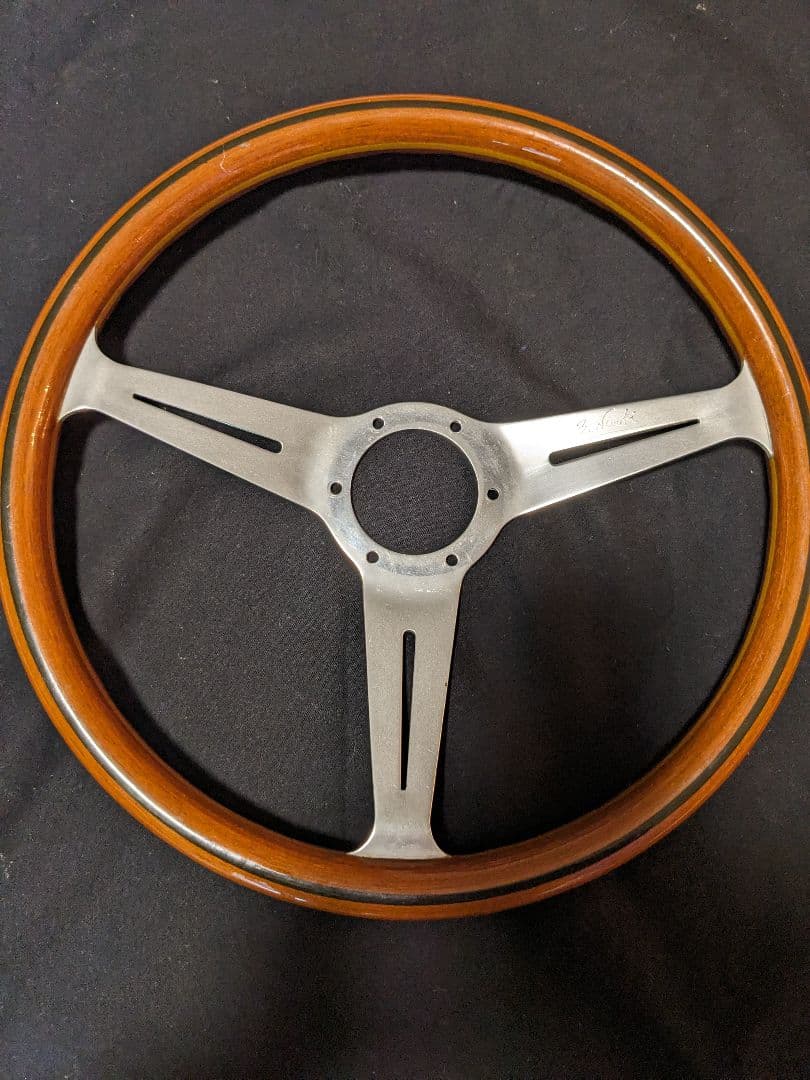 当時物 NARDI ウッド ステアリング 36Φ