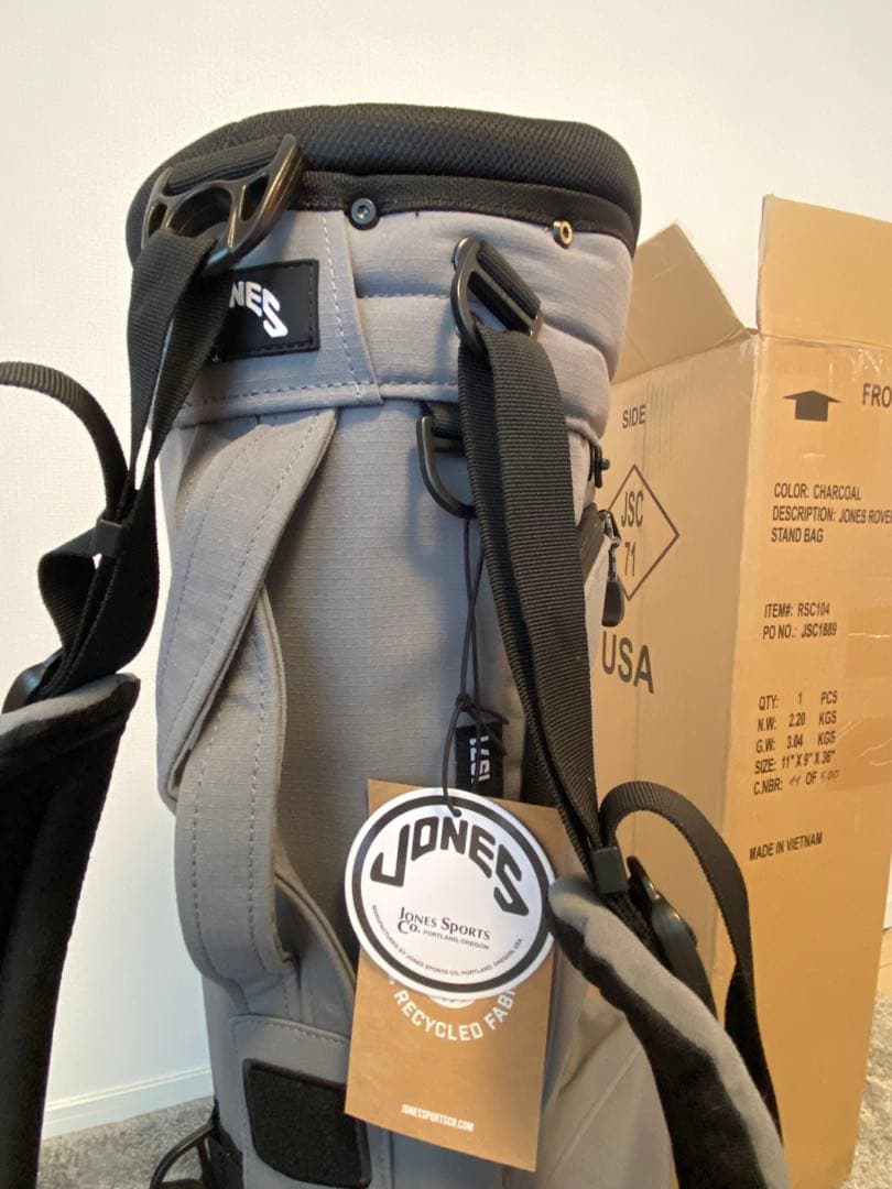 JONES GOLF ROVER スタンドバッグ グレー ローバー 純正ポーチ