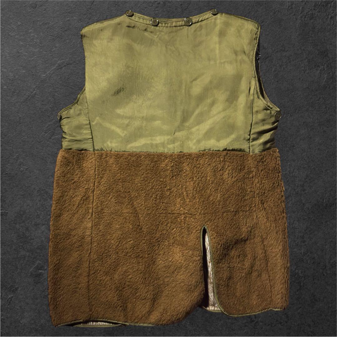 イタリア軍 ボアライナーベスト グランパコア カーキ 茶