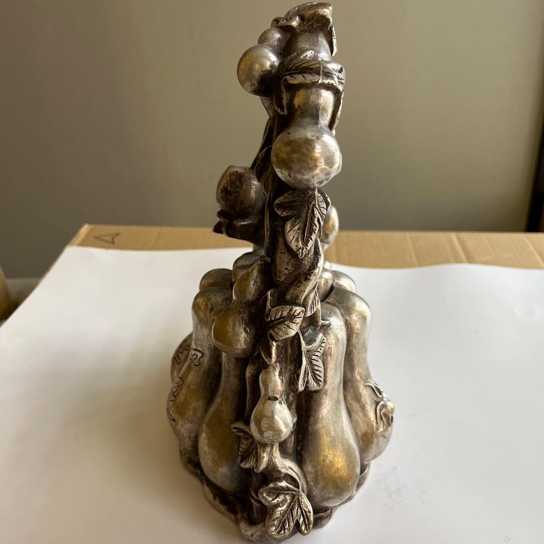 かぼちゃ型金属瓶 装飾付き