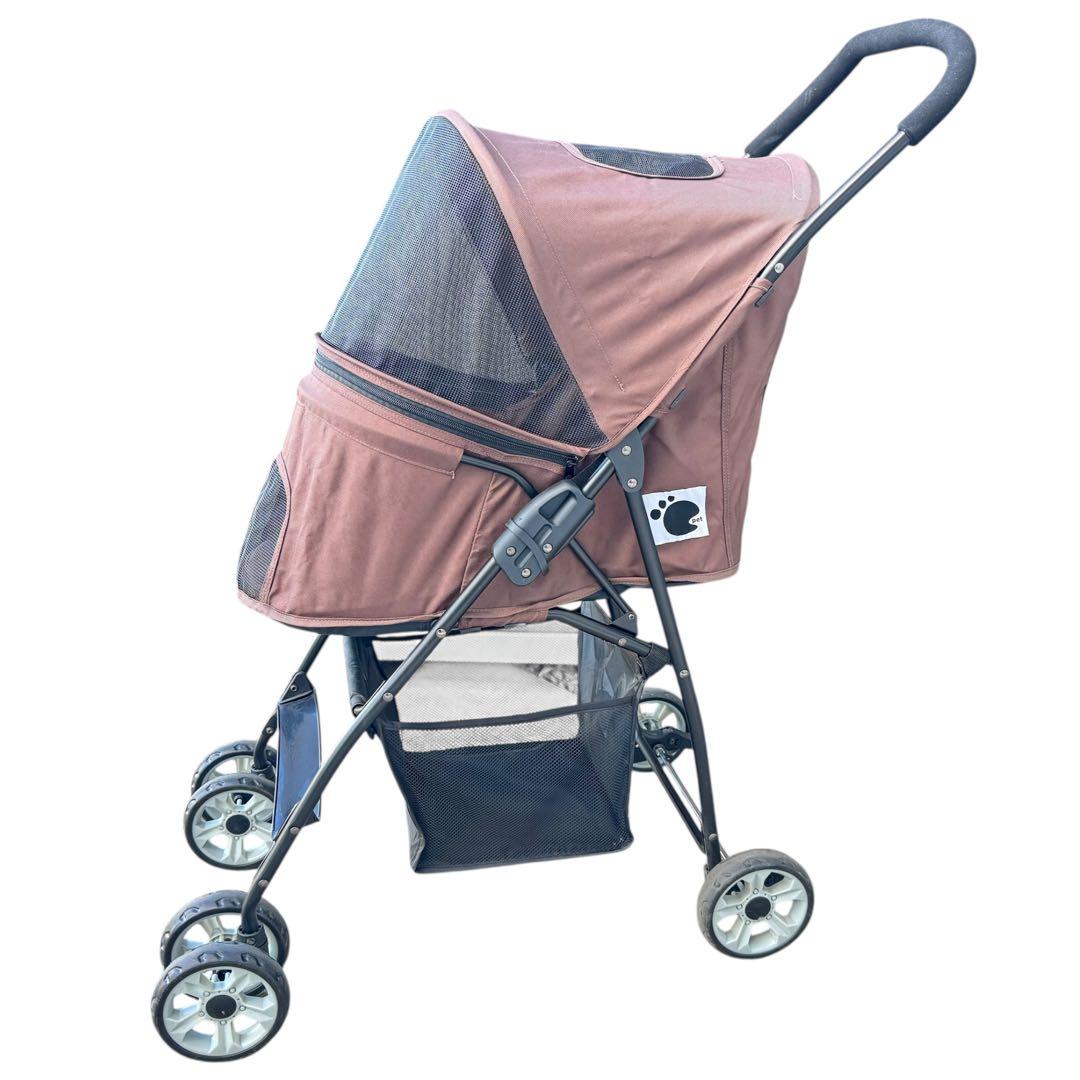 未使用級 折りたたみ式 ペットカート ブラウン