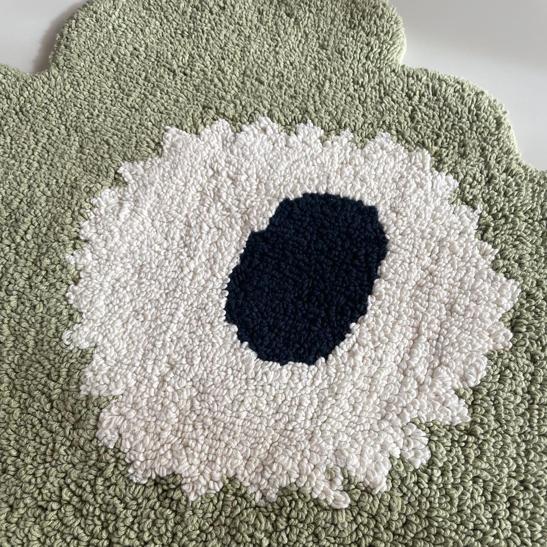 新品 marimekko Unikko バスマット マリメッコ ウニッコ セージ