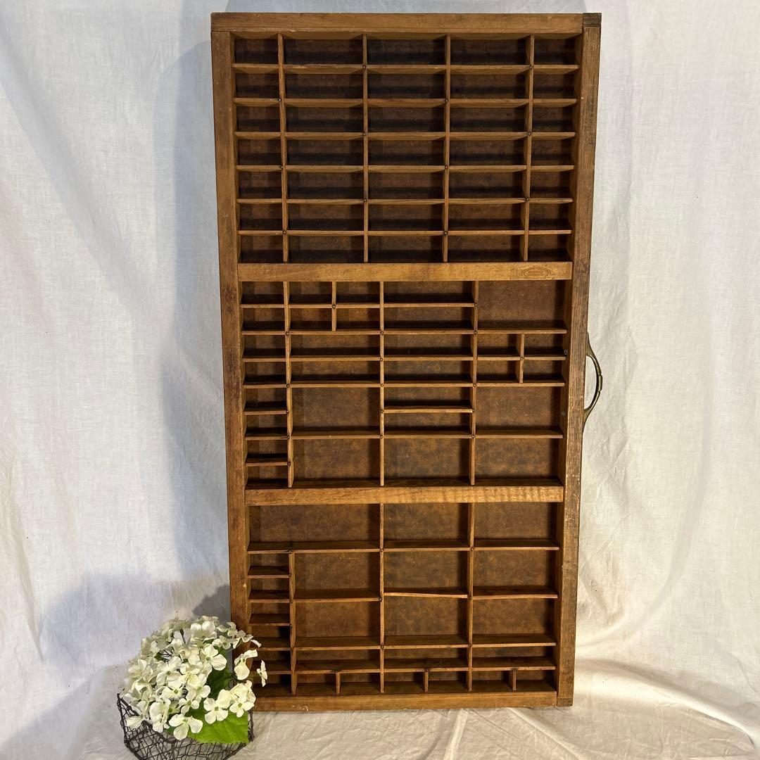 フランスアンティーク　ビンテージ プリンタートレイ 蚤の市 古道具 大きめ