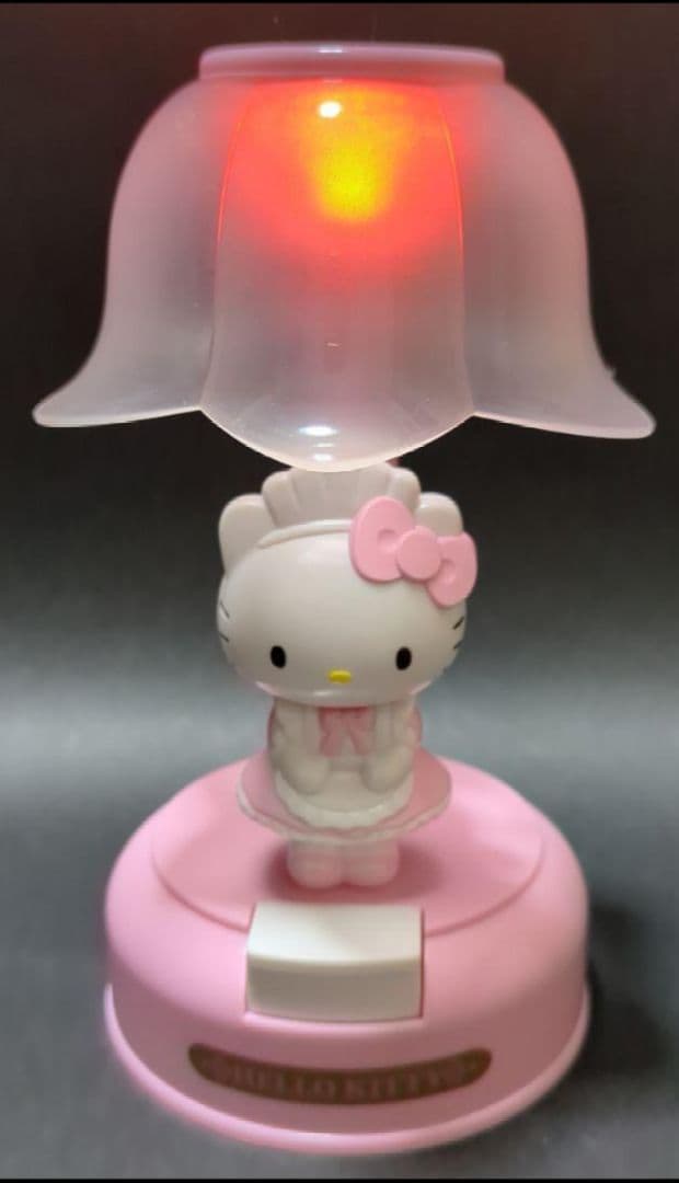 【非売品】メイドハローキティ おじぎアクションライト【希少ピンク】