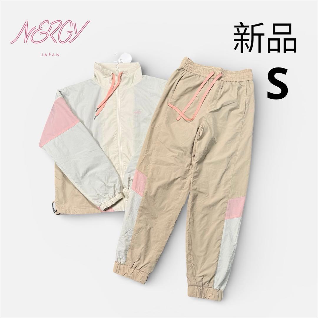 NERGY JAPAN レディース フィットネス 裏トリコット 上下セット S