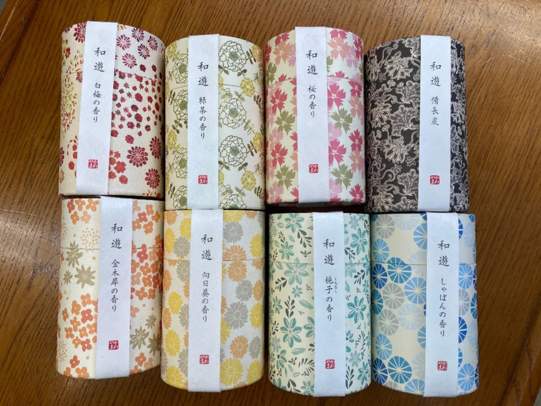 和遊　ミニ寸線香　9種類　カメヤマローソク