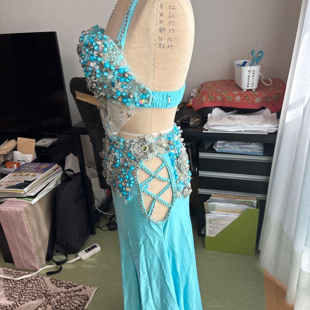 水色 ベリーダンス セットアップ