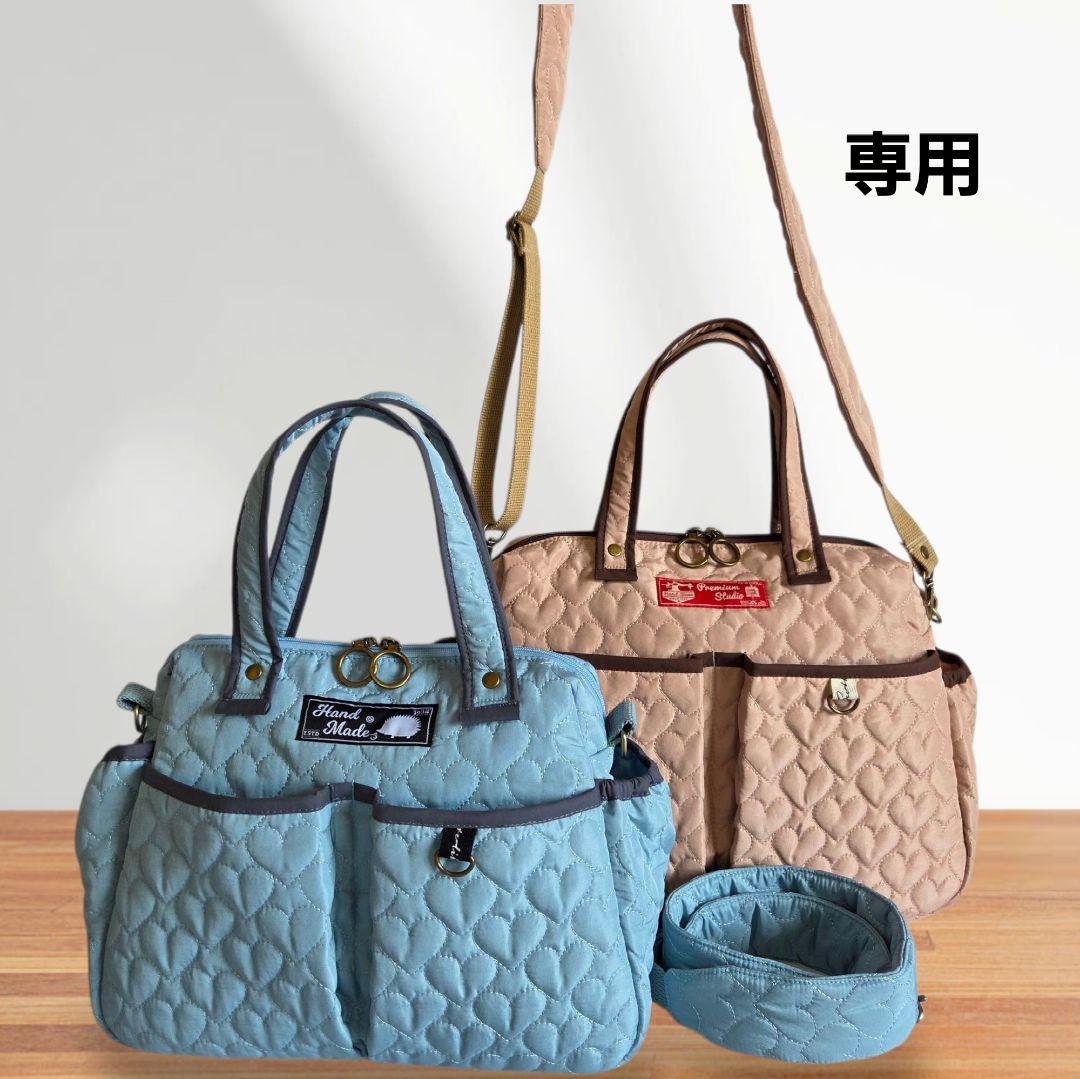 JUNE　ポケットいっぱいトートバッグ　　ハンドメイド