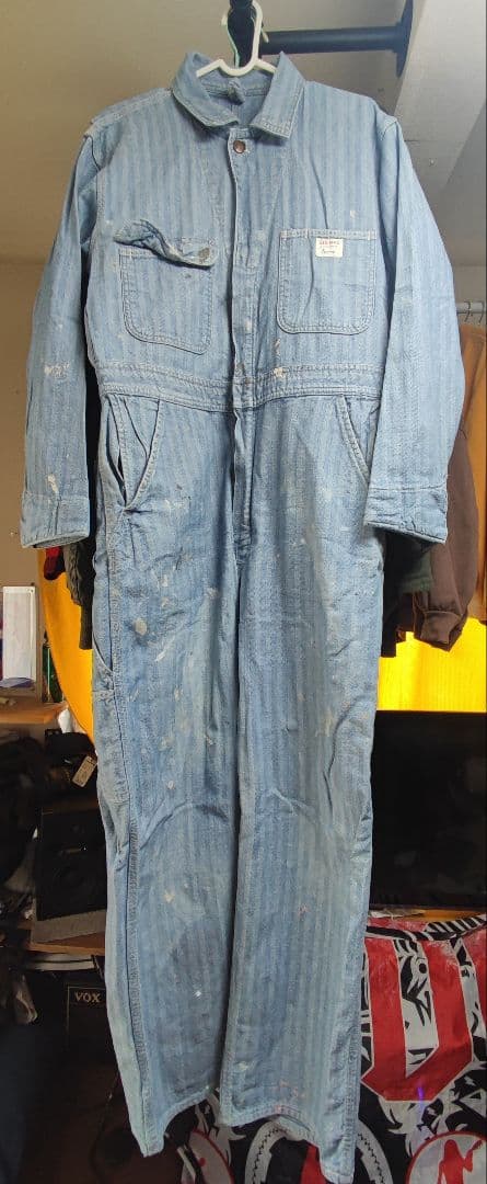 BIG MAC ストライプ オーバーオール ヘリンボーン ヴィンテージ 60s