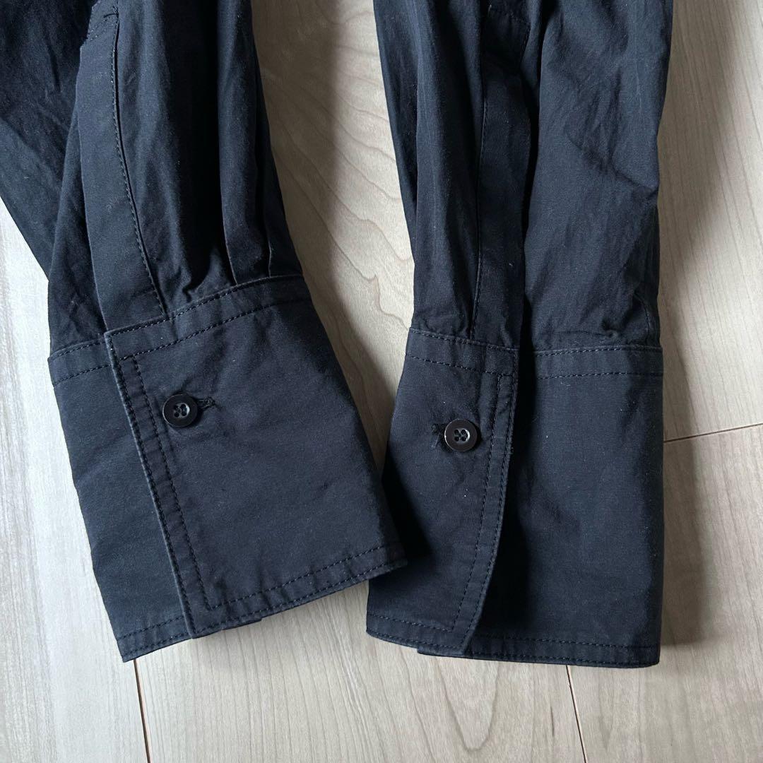 20ss＊Y’s PINK バックフラップ ブラック バンドカラーシャツ 2 黒