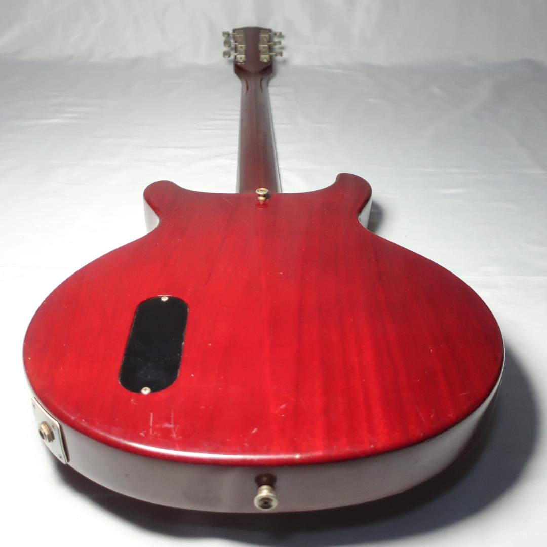 Burny レスポール ジュニアタイプ エレキギター ケース付 弦交換済