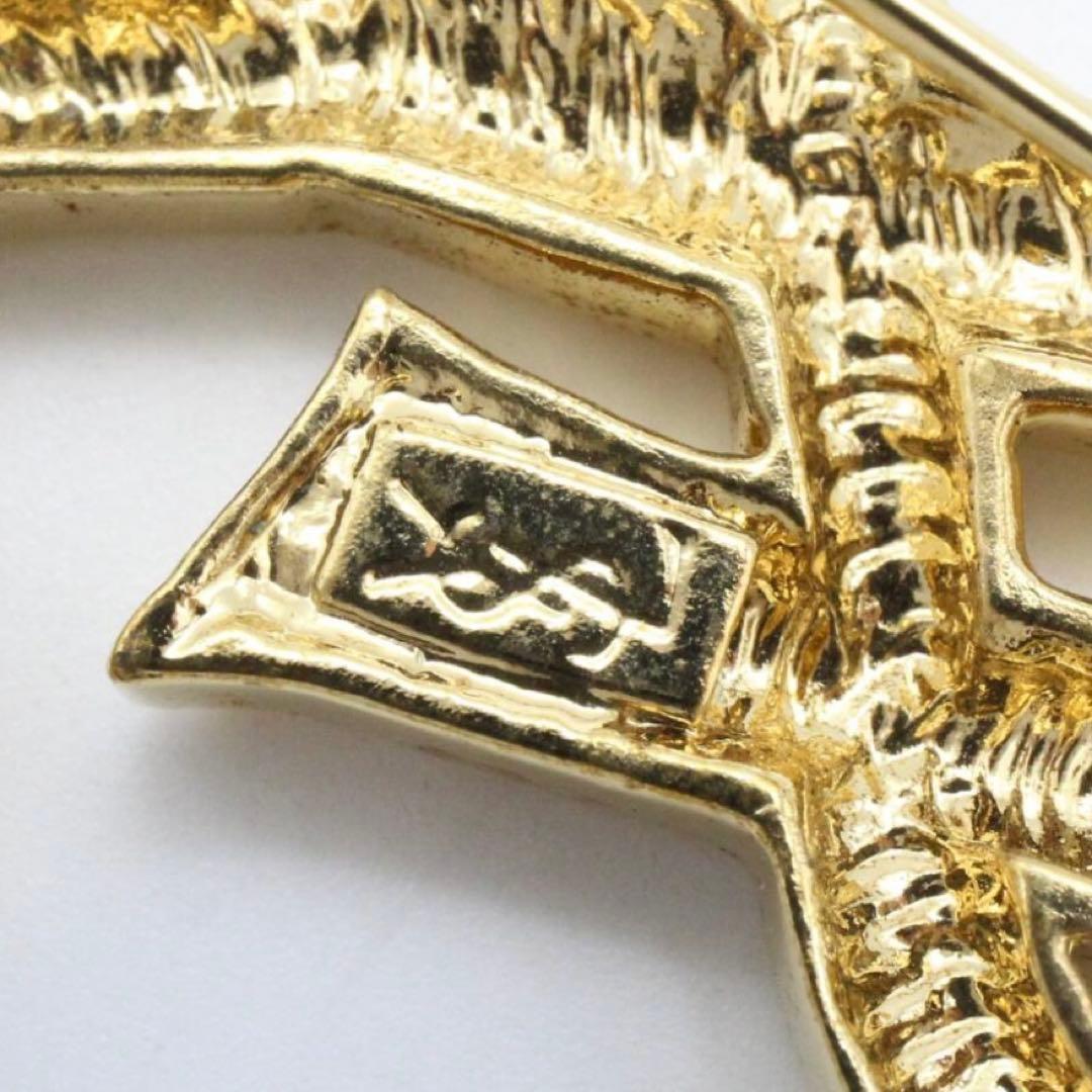 ✨美品✨ イヴサンローラン カサンドラ ブローチ ゴールドYSL