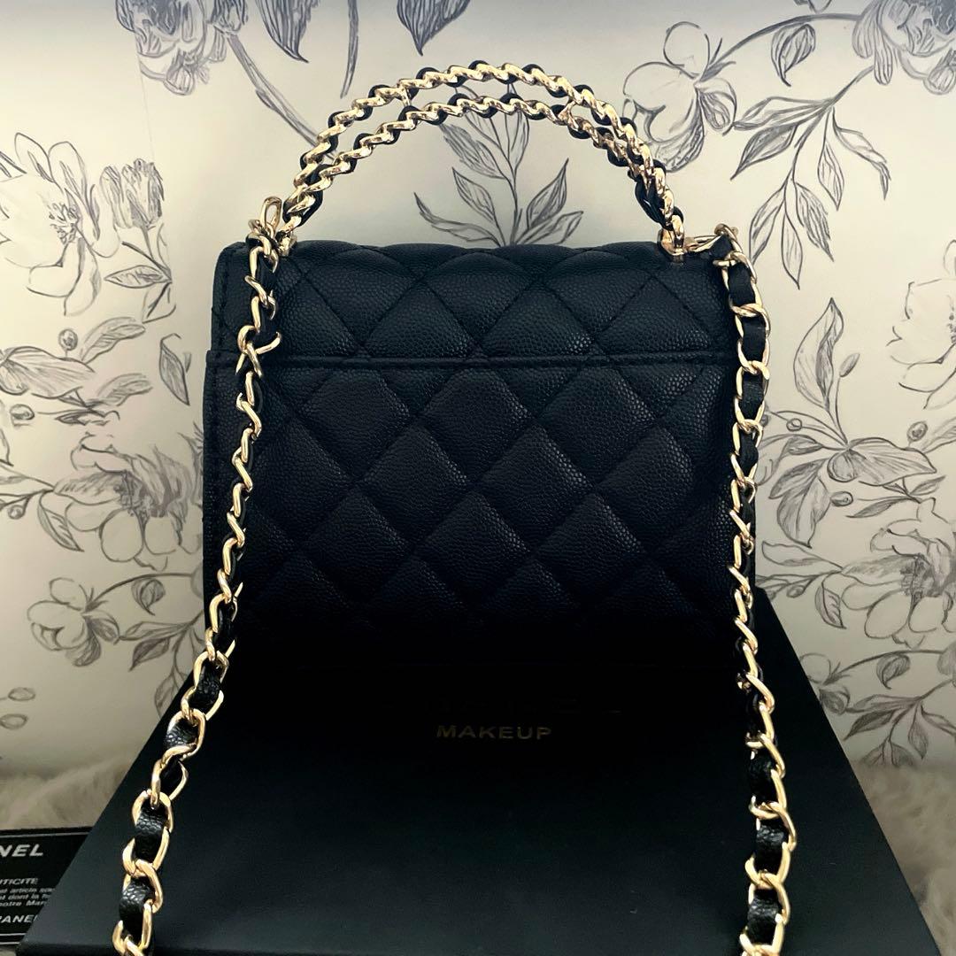 CHANEL チェーン　ショルダーバッグ ウォレットブラック ノベルティ