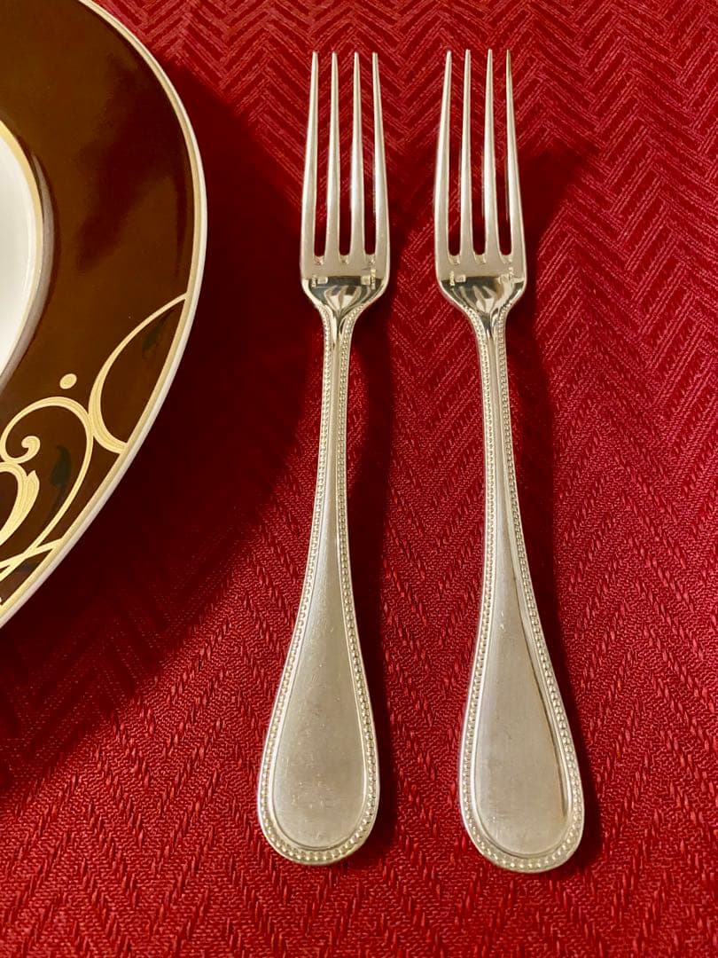 【ponpon商品】クリストフル パール スタンダードフォーク ペアセット