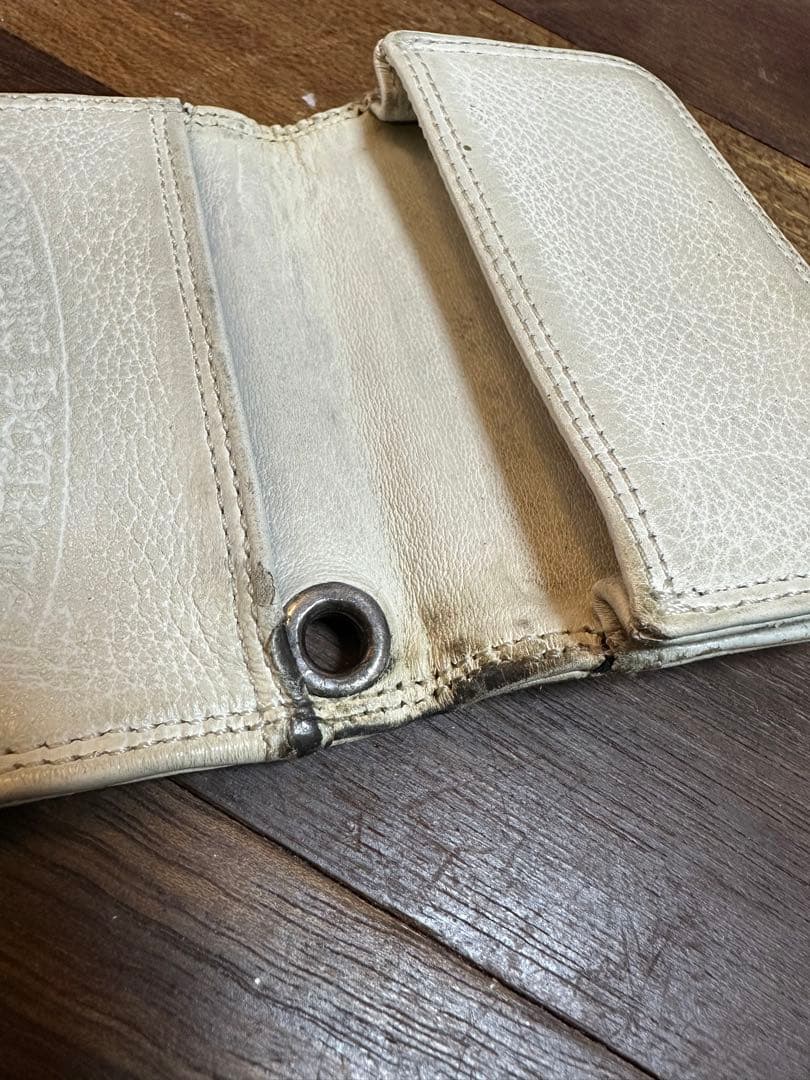 chromehearts クロムハーツ†名刺入れ カードケース†ホワイトレザー†