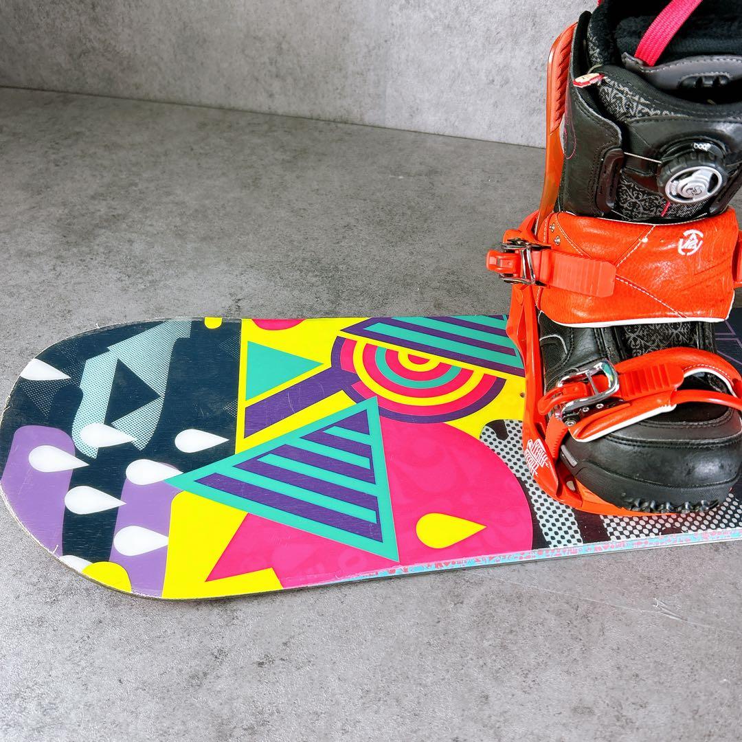 K2ケーツーvoom 143センチ×バイン　スノーボード2点セット