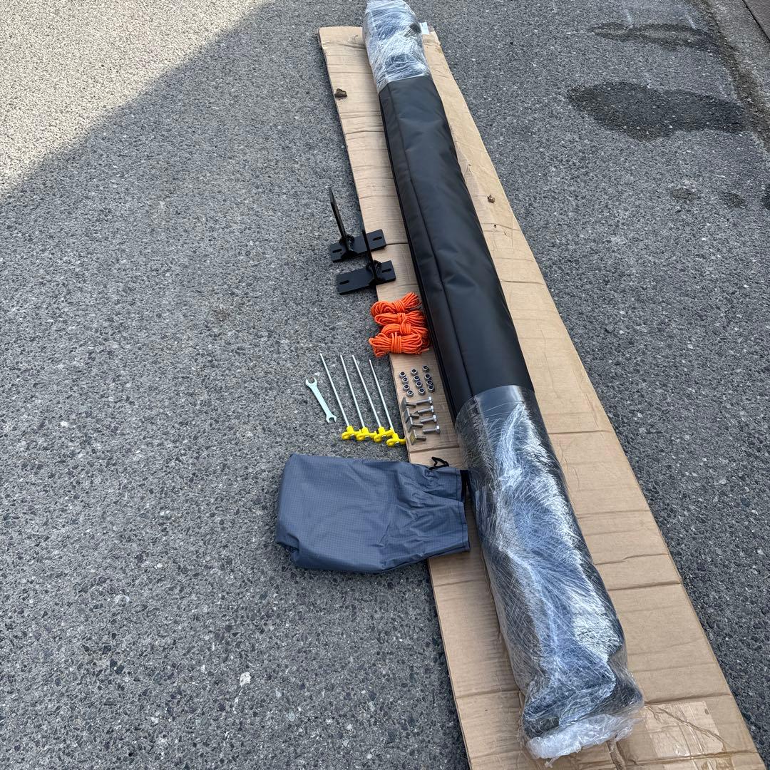 270度展開 カーサイドオーニング 車用タープ　シングルフレーム 運転席側用