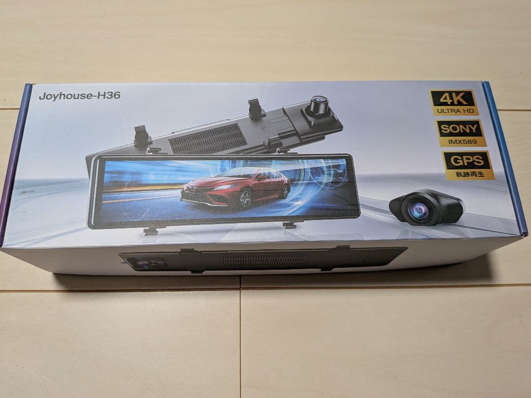 ミラー型 Joyhouse-H36 ドラレコ 4K(未使用品、開封済) ※送料込