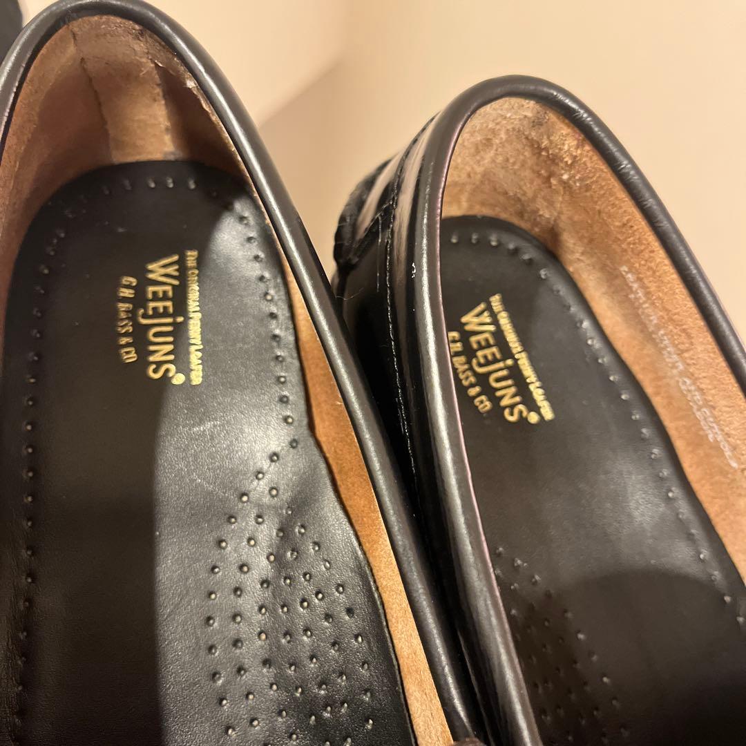 ジーエイチバス　タッセル　ローファー　ブラック