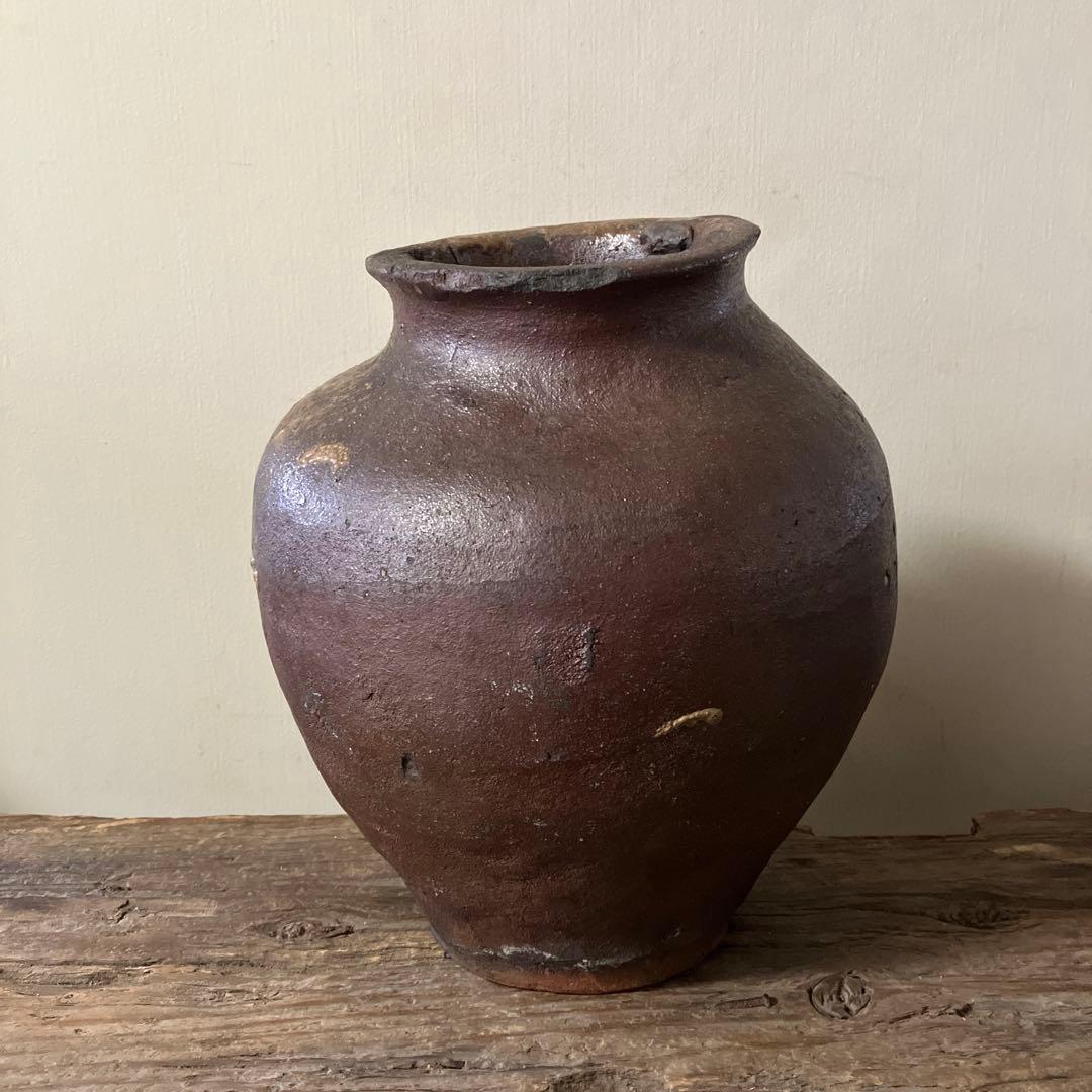 古常滑破れ壷　室町時代　古丹波　古備前　花器　大久保裕司　秦秀雄　白洲正子　李朝