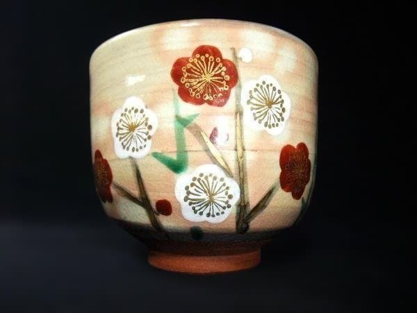 乾山写 平安 紫雲 「橋本紫雲」梅の絵 色絵 京焼