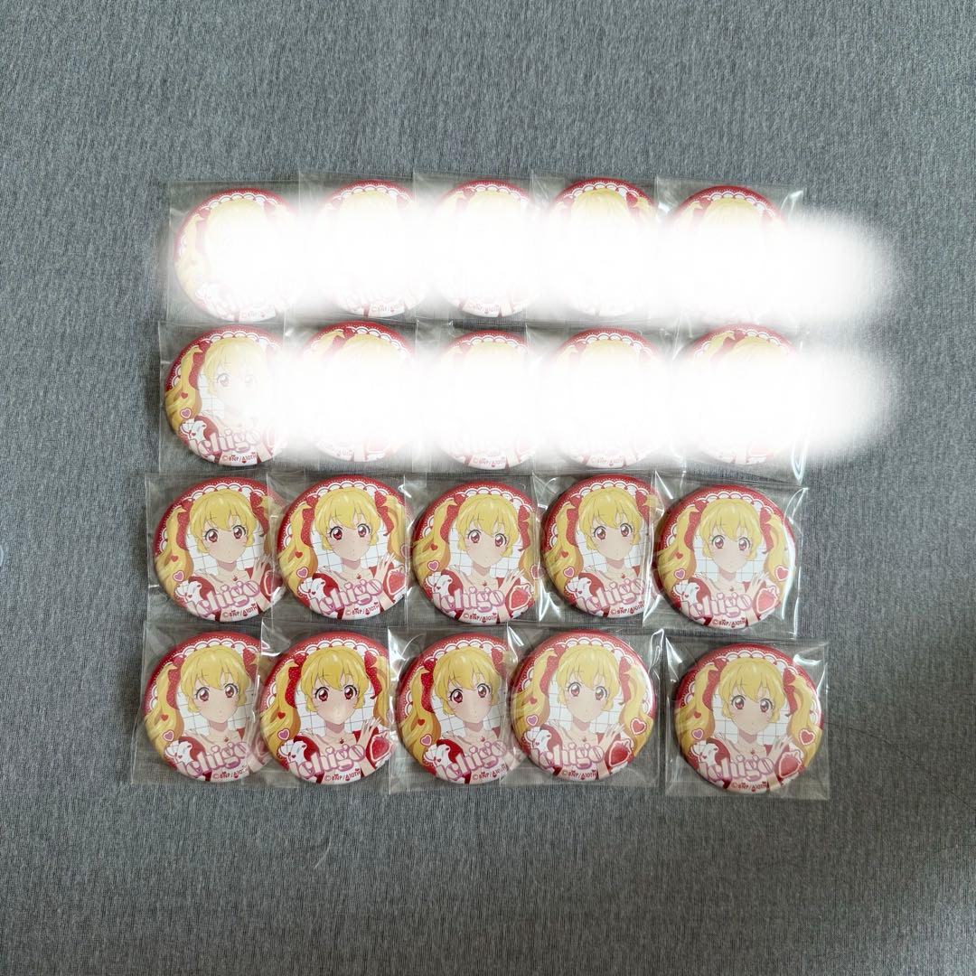 アイカツ！ girly red ガーリーレッド 缶バッジ 星宮いちご