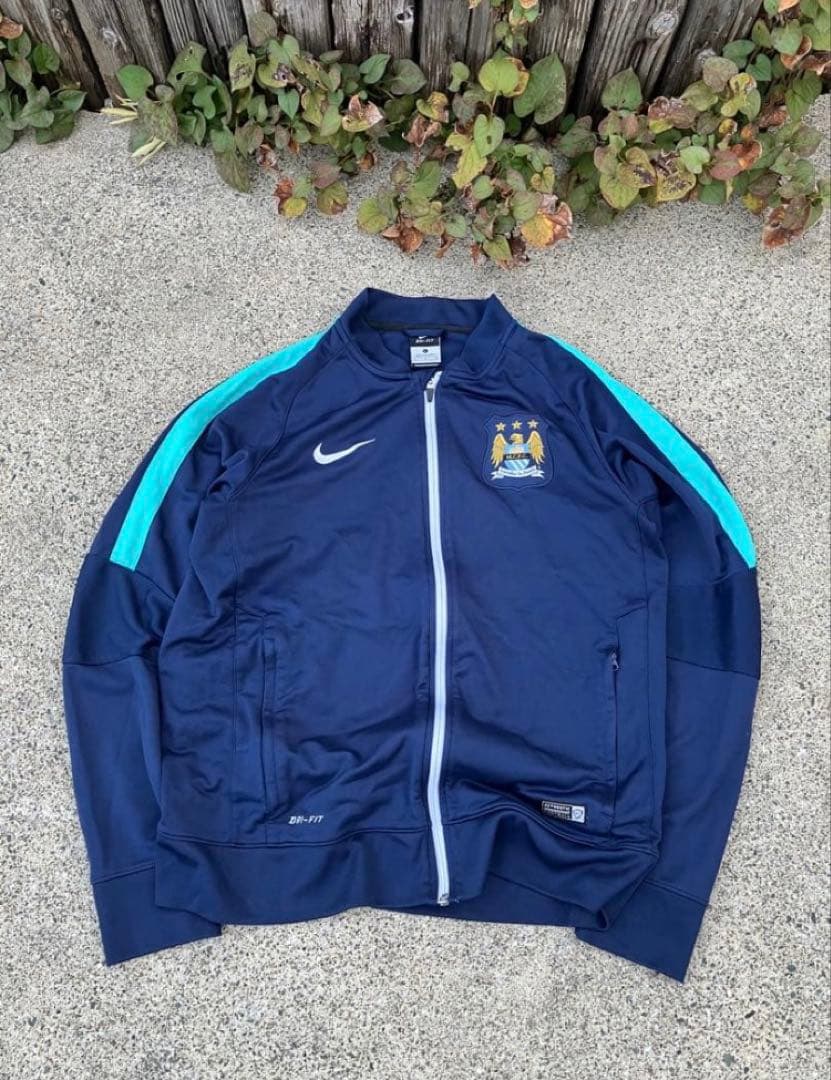 【美品】Nike×マンチェスターシティ　トラックジャケット/ジャージ/ナイキ L