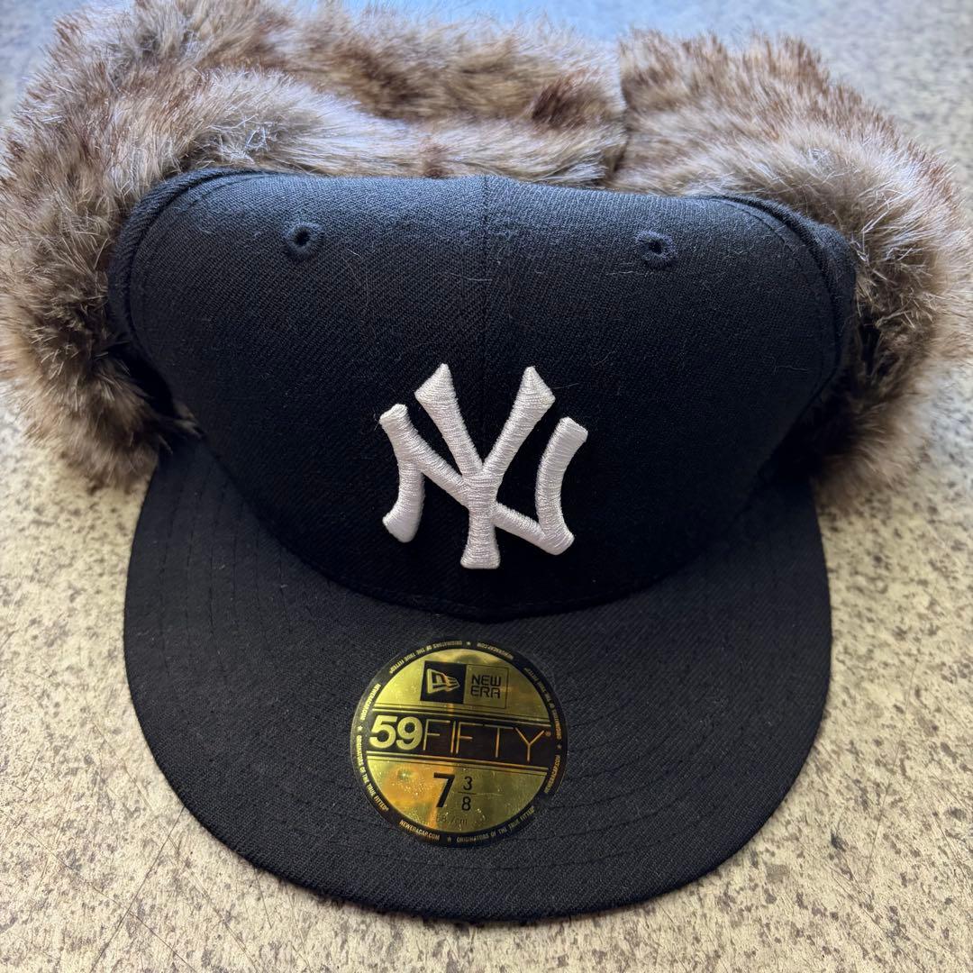 美品 New era フライトキャップ 7 3/8 サイズ