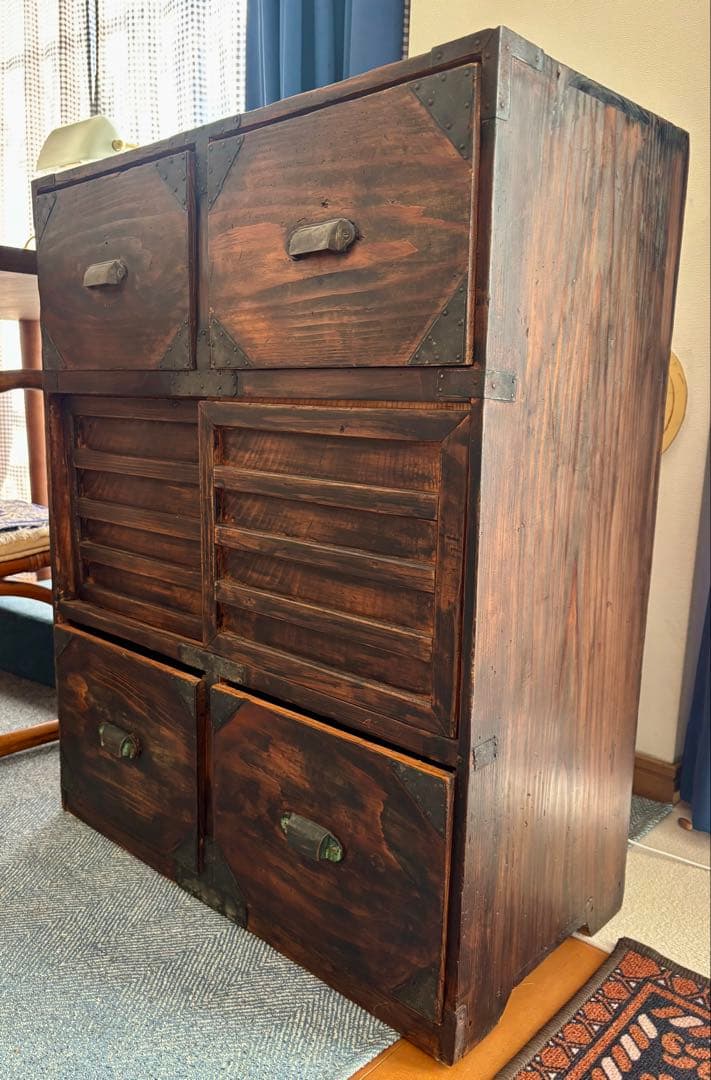 【古家具・古道具】木製 箪笥 タンス 棚 昭和レトロ 収納
