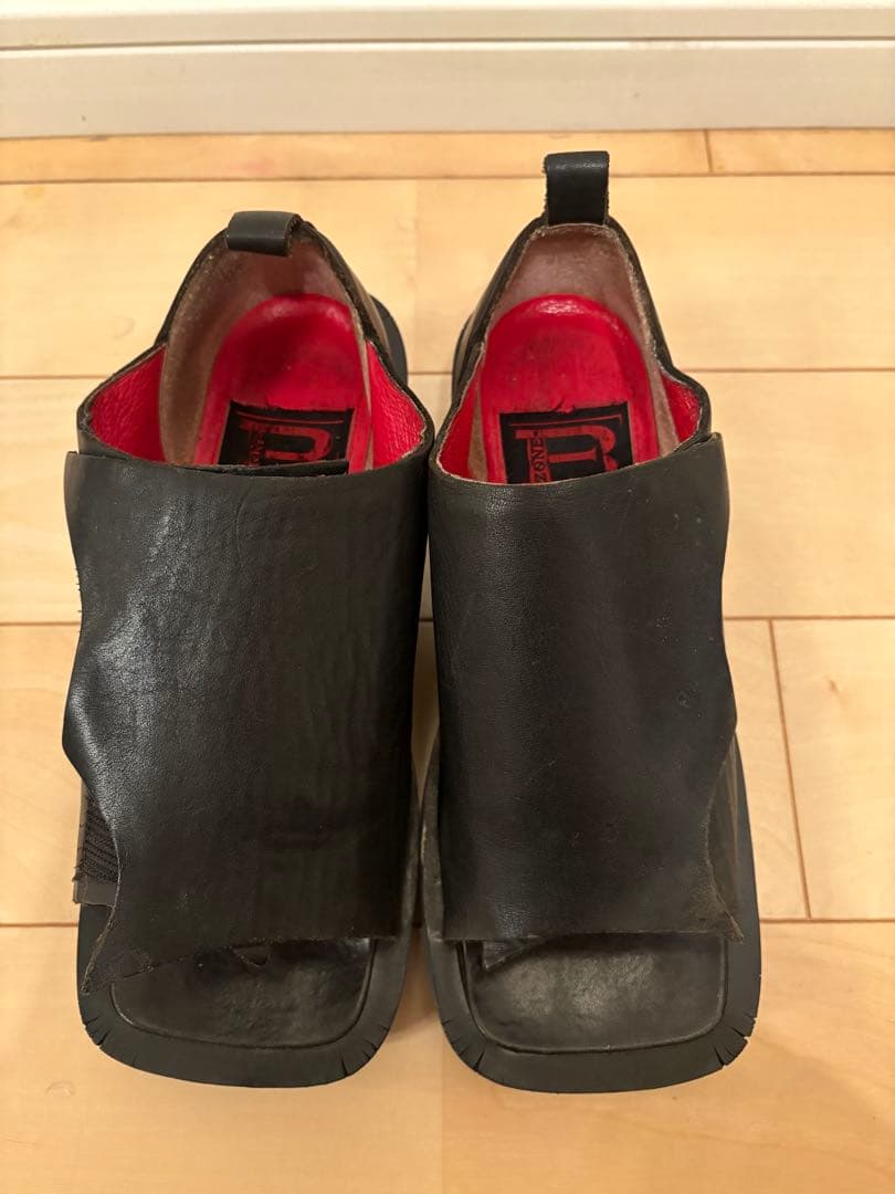 【希少】B-ZONE Nobuyuki Tamura変形厚底サンダル黒