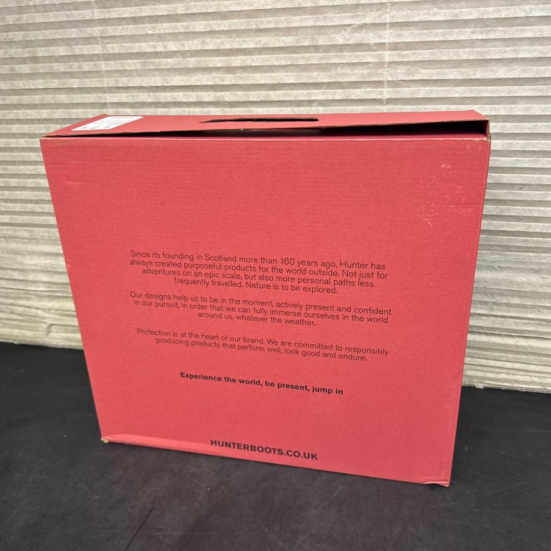 ☆未使用　HUNTER　ショートレインブーツ　WFS1000RMA　US8
