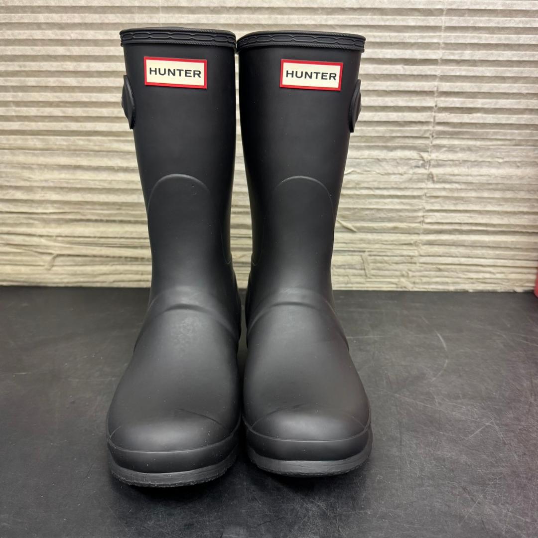 ☆未使用　HUNTER　ショートレインブーツ　WFS1000RMA　US8