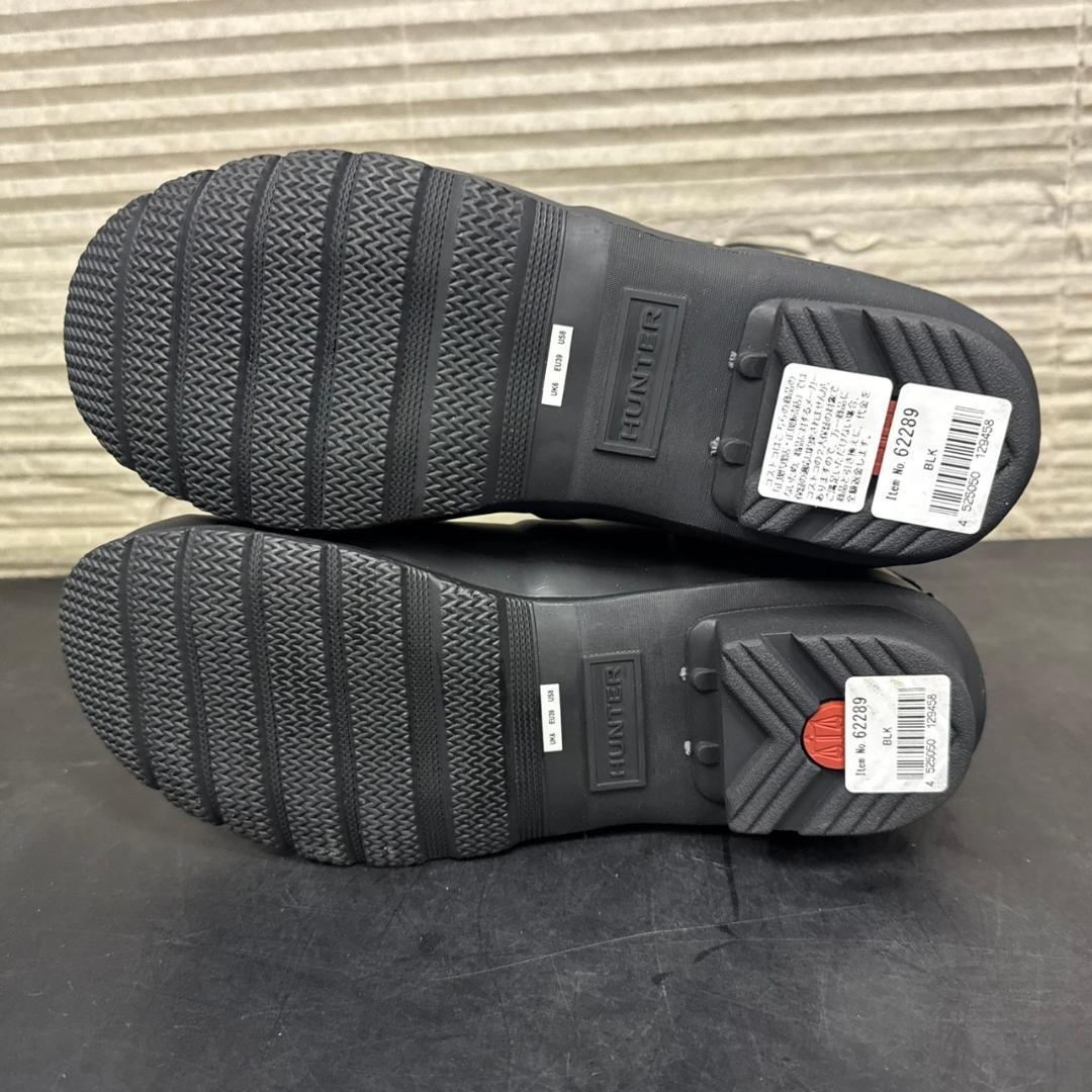 ☆未使用　HUNTER　ショートレインブーツ　WFS1000RMA　US8