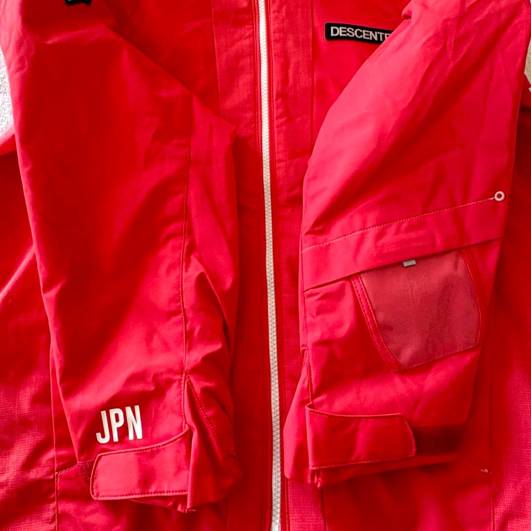 150 デサント　スキー　スノーボード　上下セット　赤　ブラック　スノーウェア