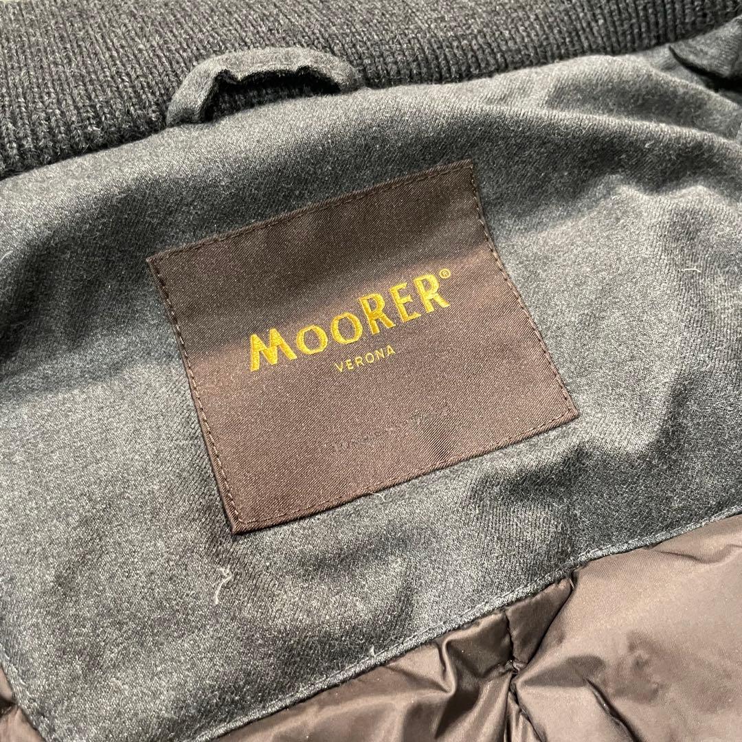 ムーレー　VERONA ダウンコート　カシミヤ混　グレー　56