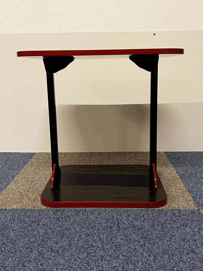 塗師 木村表恵 溜 一閑 小四方棚 組立棚 木製 茶棚 棚物 茶道具 共箱