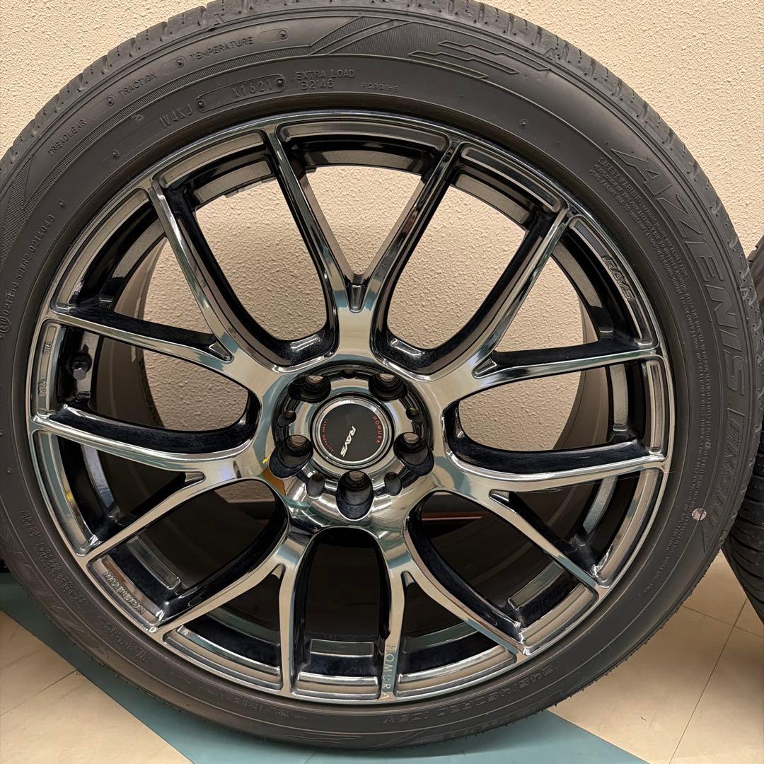 RAYS ホムラ2×7AG 20インチ ブラッククロームコーティング 4本