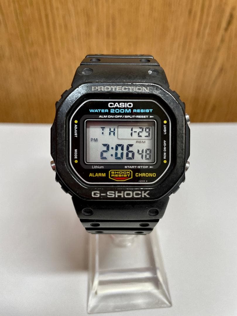 ★G-SHOCK DW-5600C-1V 901 スピード 海外 グリーン電球