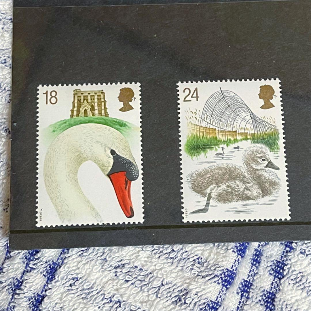 イギリス　英国　アボッツバリー白鳥飼養所600年　5種完 NH