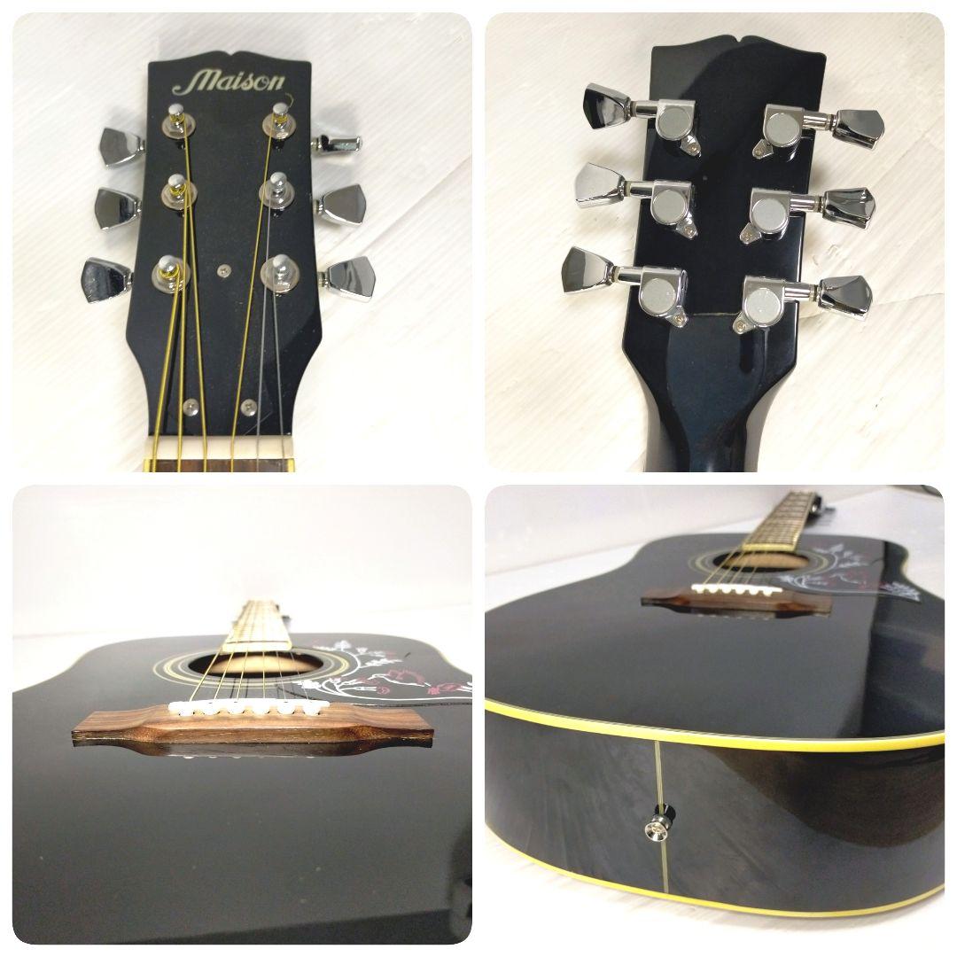 【24H以内発送】Maison アコギ H-22/BK ハミングバード風 黒