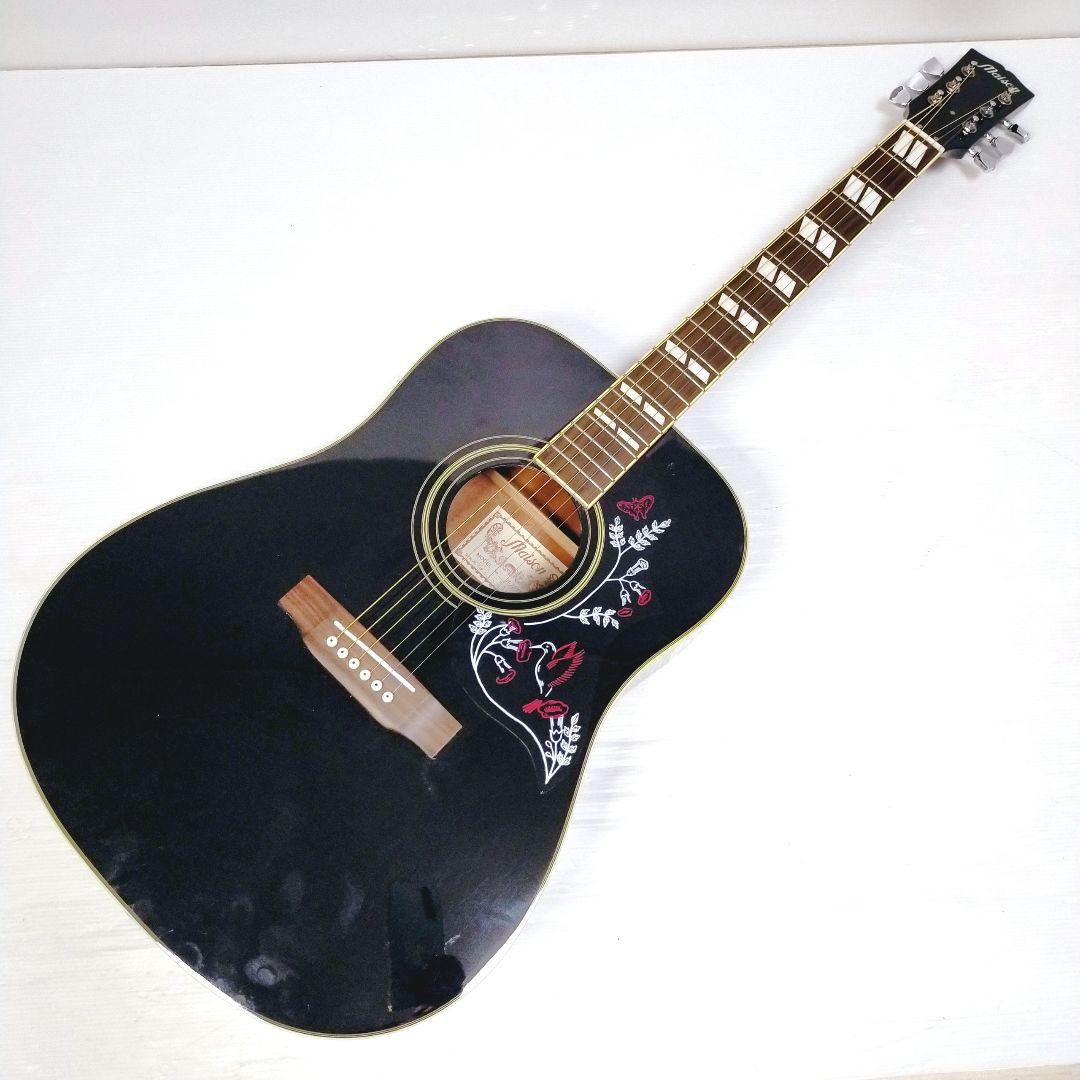 【24H以内発送】Maison アコギ H-22/BK ハミングバード風 黒