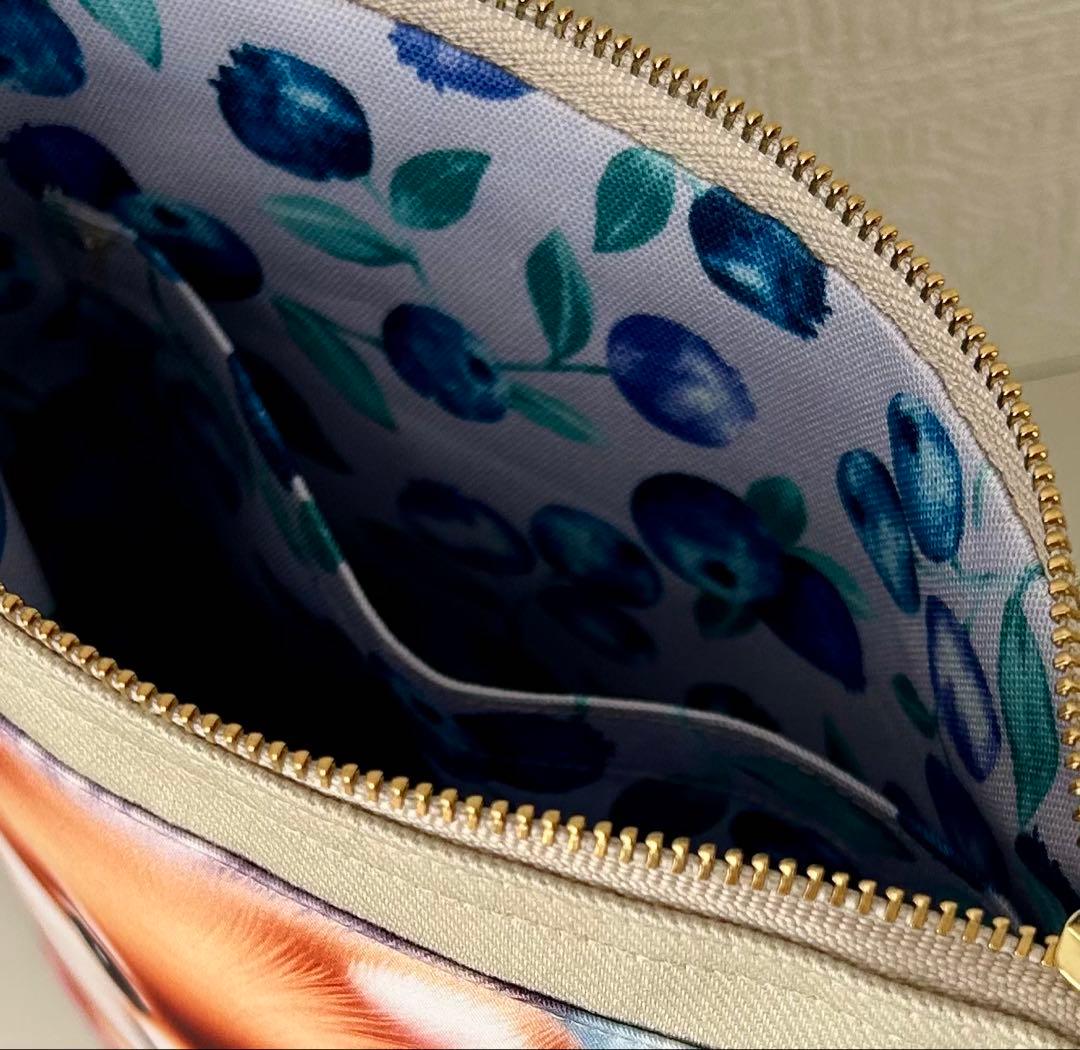 ハンドメイドB800 犬柄のショルダーバッグ