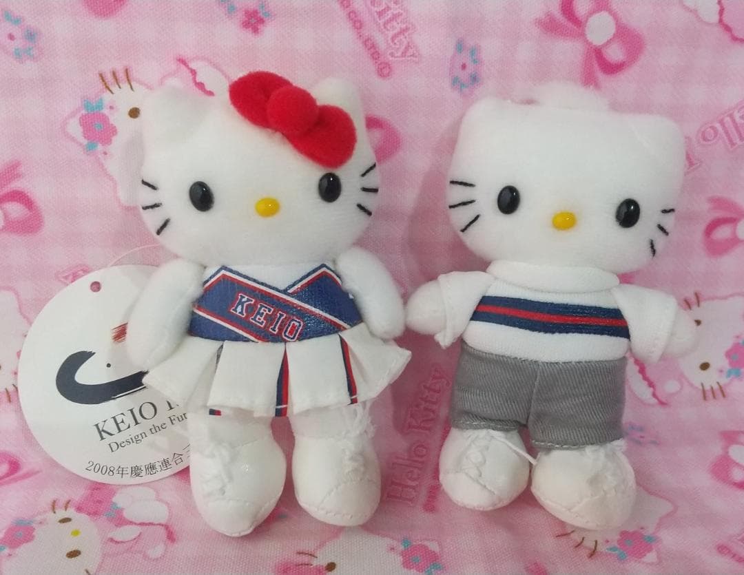 キティ　ダニエル　チアガール　マスコット　ぬいぐるみ　キーホルダー